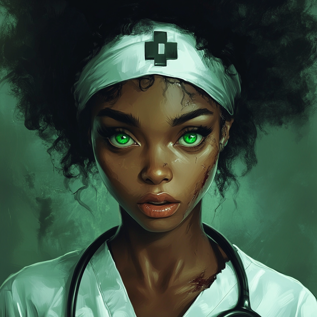 kaitlyndfoster zombie nurse black girl with afro hair eyes gr f399be20 1bd4 431e 945a a4bd9a806bea 1